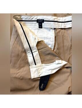 J. Crew x Crespi Milano Aldridge style pants in Khaki NWOT 35
